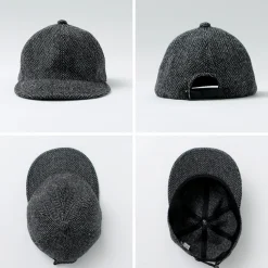 HIGHER Hats^/ Harris Tweed Herringbone Cap HT24035
