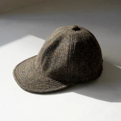 HIGHER Hats^/ Harris Tweed Herringbone Cap HT24035