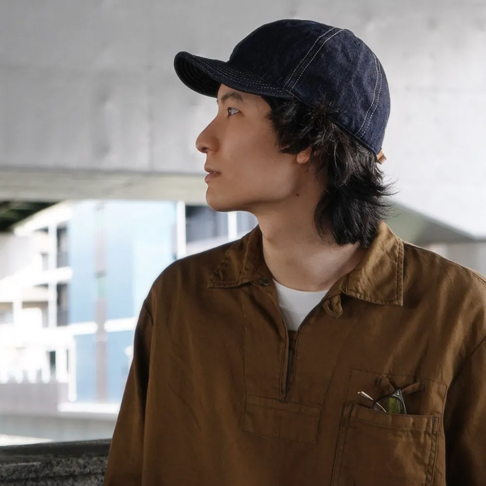 HIGHER Hats^/ One-washed Selvage denim cap
