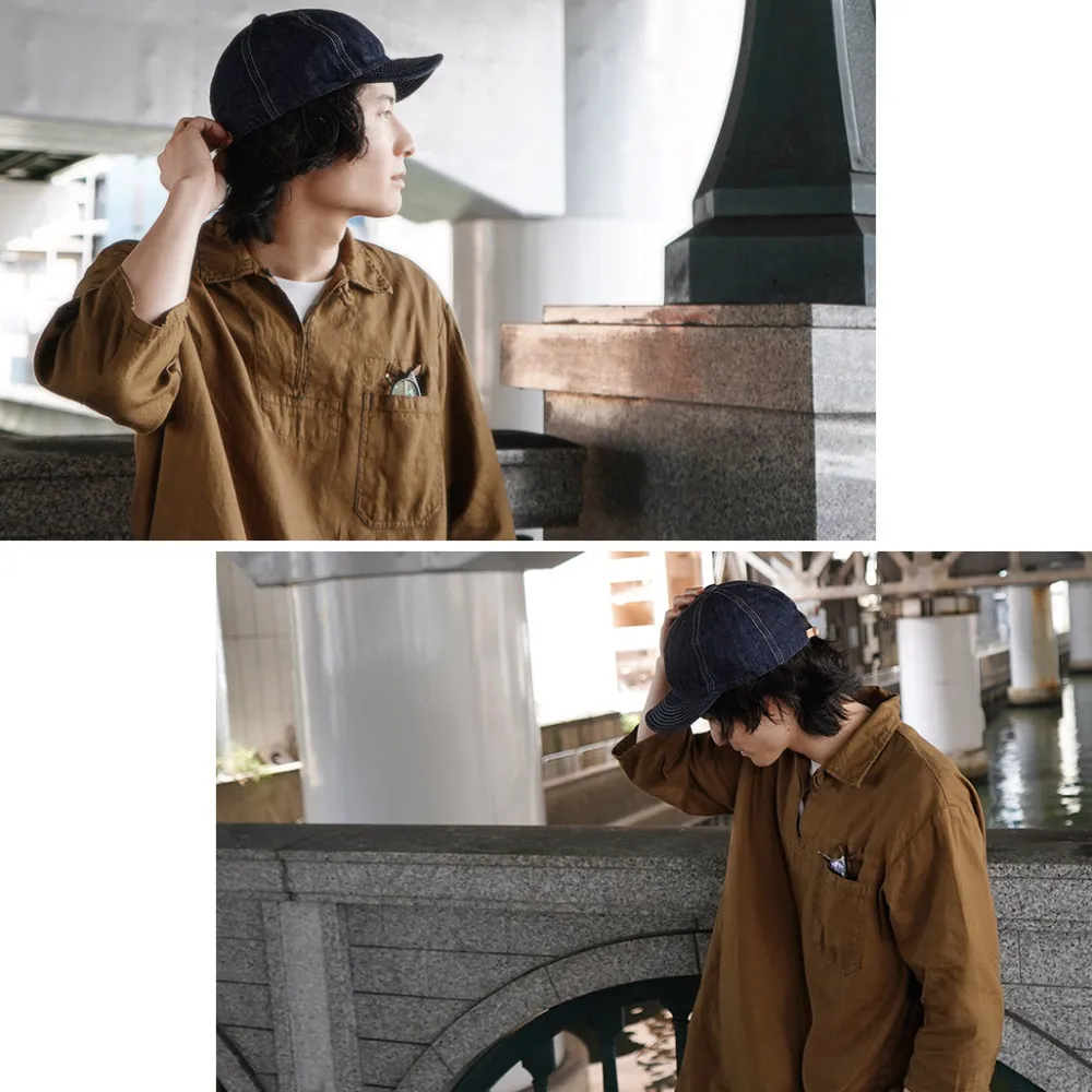 HIGHER Hats^/ One-washed Selvage denim cap