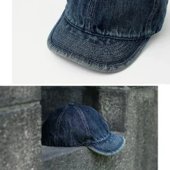 HIGHER Hats^/ Selvage denim cap used-wash