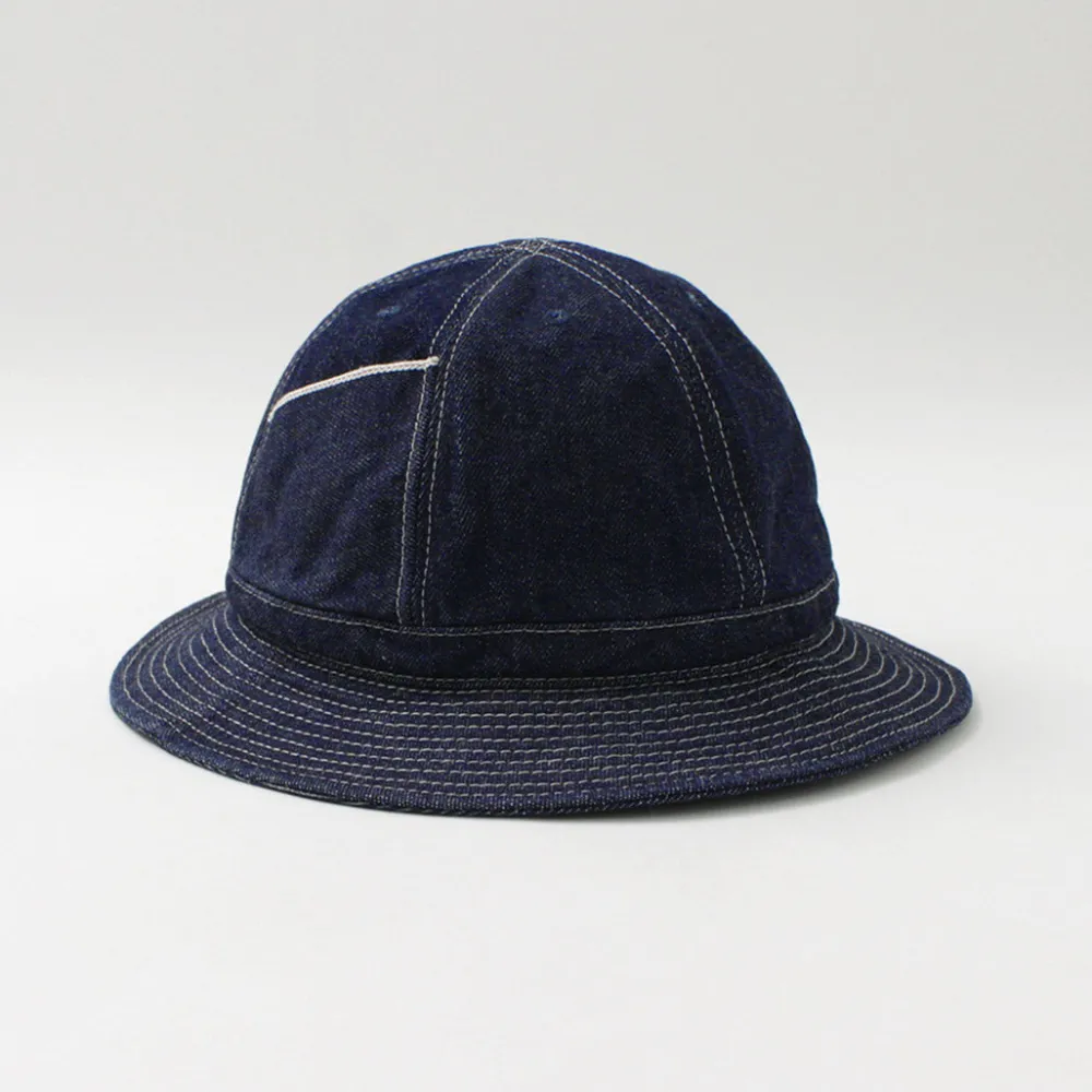 HIGHER Hats^/ Selvage Panel 6 Hat - Onewashed denim