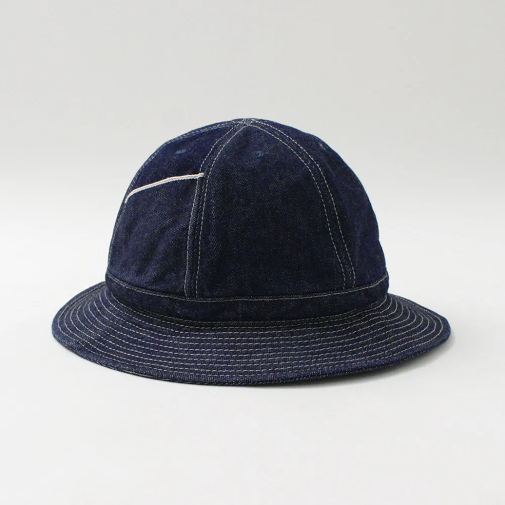 HIGHER Hats^/ Selvage Panel 6 Hat - Onewashed denim