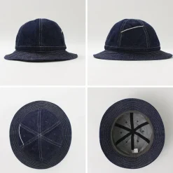 HIGHER Hats^/ Selvage Panel 6 Hat - Onewashed denim