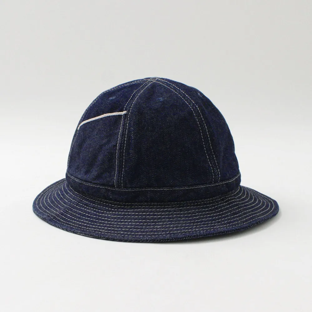 HIGHER Hats^/ Selvage Panel 6 Hat - Onewashed denim