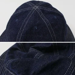 HIGHER Hats^/ Selvage Panel 6 Hat - Onewashed denim