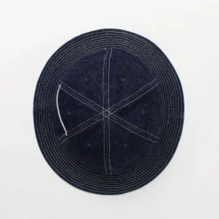 HIGHER Hats^/ Selvage Panel 6 Hat - Onewashed denim