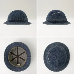 HIGHER Hats^/ Selvage Denim Panel 6 Hat - Used finish used-wash