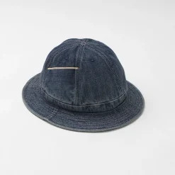 HIGHER Hats^/ Selvage Denim Panel 6 Hat - Used finish used-wash