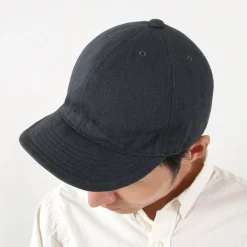 HIGHER Hats^/ Selvedge Denim Cap One Wash Grec gray