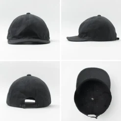 HIGHER Hats^/ Selvedge Denim Cap One Wash Grec gray