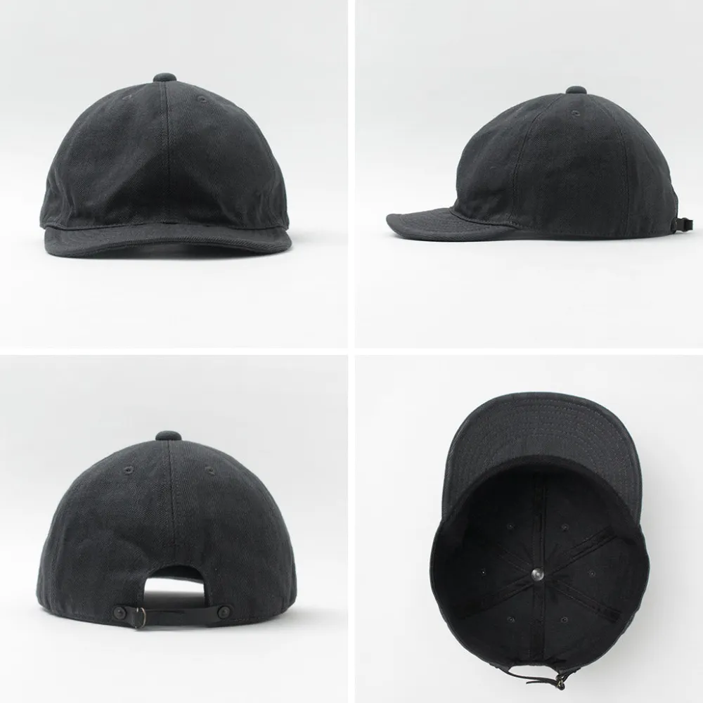 HIGHER Hats^/ Selvedge Denim Cap One Wash Grec gray