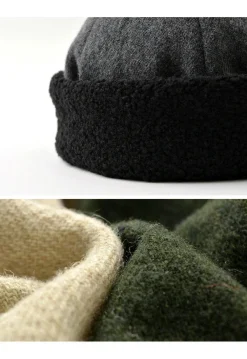 HIGHER Hats^/ Vintage Wool Flannel Beanie