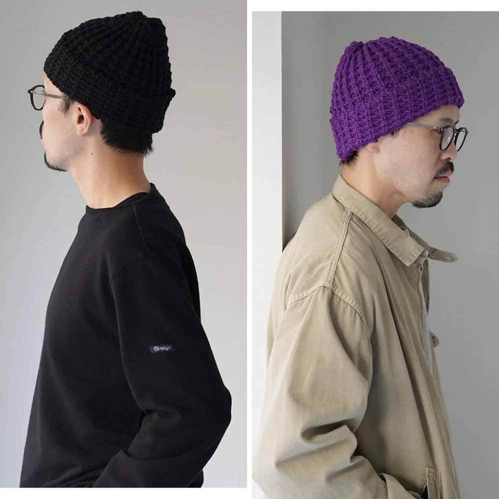HIGHLAND 2000 Hats^/ Bob Cap Tuck Stitch (Alpaca x British Wool Mix)