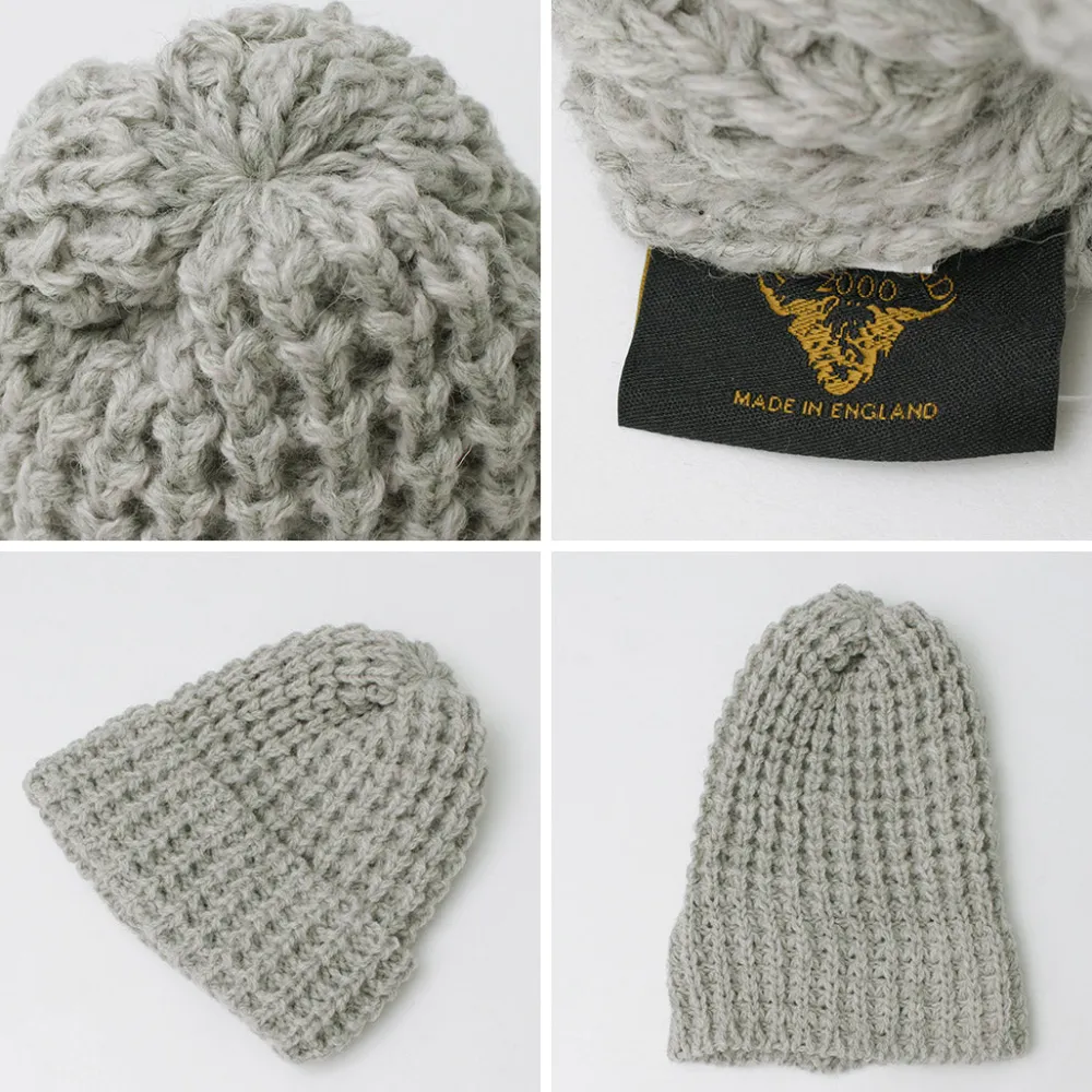 HIGHLAND 2000 Hats^/ Bob Cap Tuck Stitch (Alpaca x British Wool Mix)