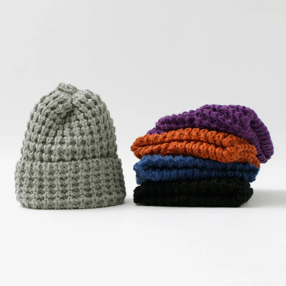 HIGHLAND 2000 Hats^/ Bob Cap Tuck Stitch (Alpaca x British Wool Mix)