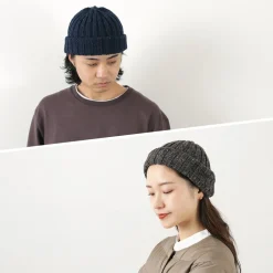 HIGHLAND 2000 Hats^/ BW nep wool 2ÁE bobby cap (double turn-up)