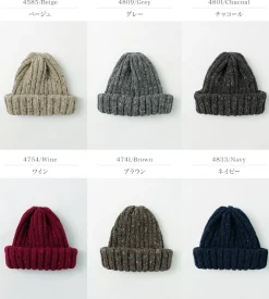 HIGHLAND 2000 Hats^/ BW nep wool 2ÁE bobby cap (double turn-up)