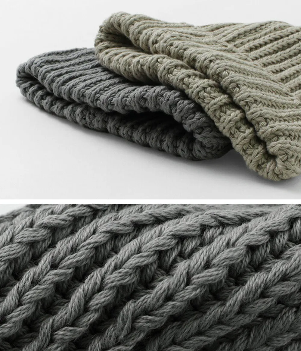HIGHLAND 2000 Hats^/ Very Short Heavyweight Cotton Knitted Cap