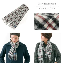 HIGHLAND TWEEDS Scarfs^/ Lamb Wool Check Scarf