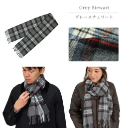 HIGHLAND TWEEDS Scarfs^/ Lamb Wool Check Scarf