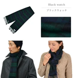 HIGHLAND TWEEDS Scarfs^/ Lamb Wool Check Scarf