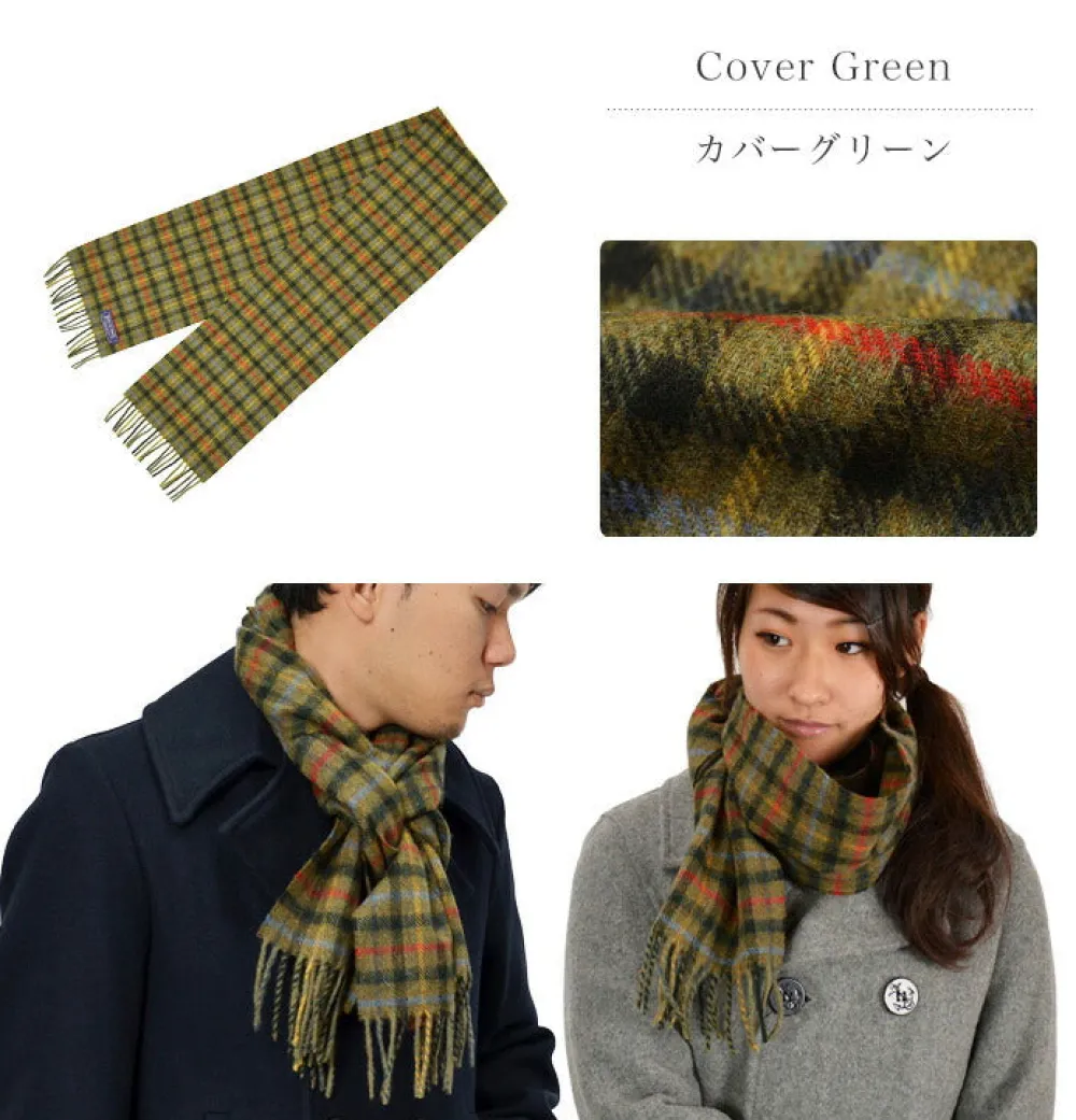 HIGHLAND TWEEDS Scarfs^/ Lamb Wool Check Scarf