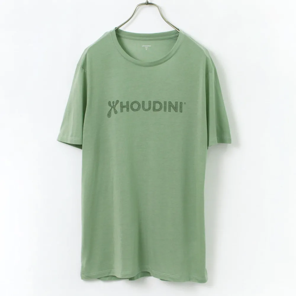 HOUDINI T-Shirts^/ Tree Tee Drawing logo /wood pulp T-shirt