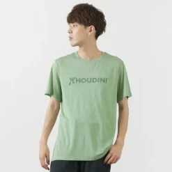 HOUDINI T-Shirts^/ Tree Tee Drawing logo /wood pulp T-shirt