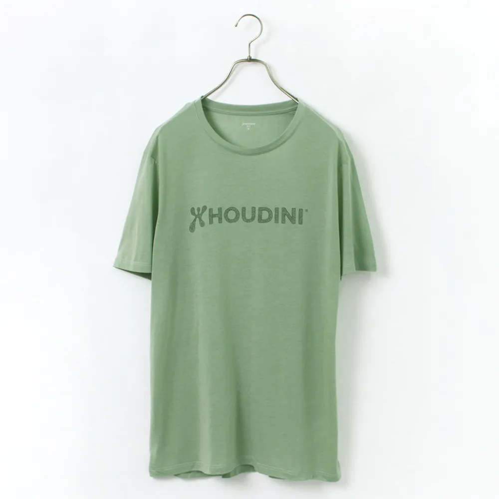HOUDINI T-Shirts^/ Tree Tee Drawing logo /wood pulp T-shirt