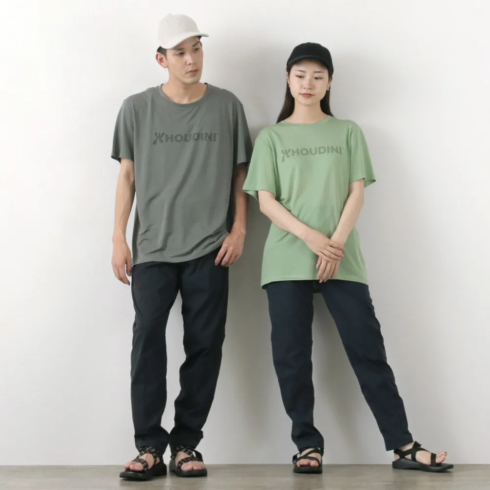HOUDINI T-Shirts^/ Tree Tee Drawing logo /wood pulp T-shirt