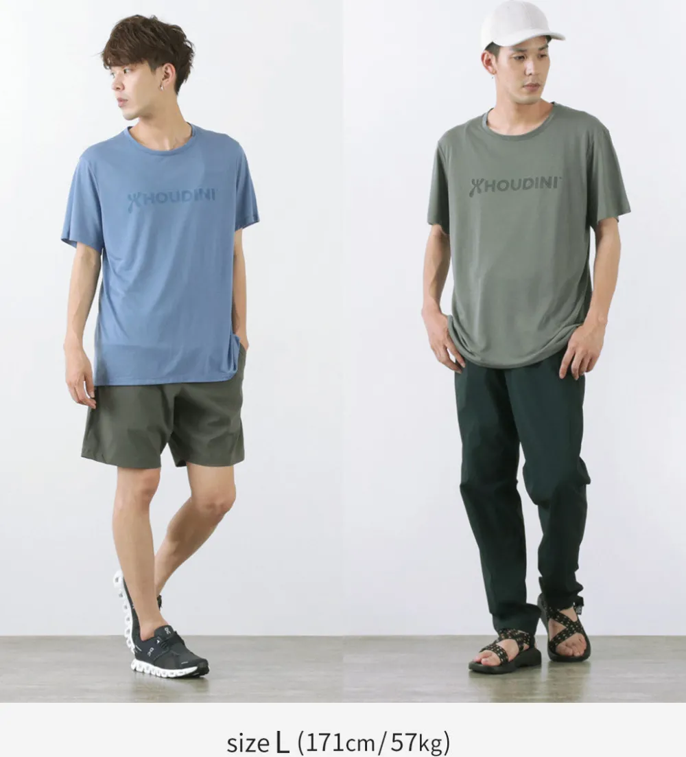HOUDINI T-Shirts^/ Tree Tee Drawing logo /wood pulp T-shirt