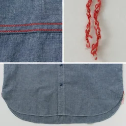 ILL ONE EIGHTY Shirts^/ Chambray Work Shirt lightblue