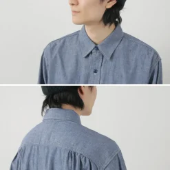 ILL ONE EIGHTY Shirts^/ Chambray Work Shirt lightblue