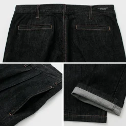 ILL ONE EIGHTY Jeans^/ Denim 2-tuck pants black