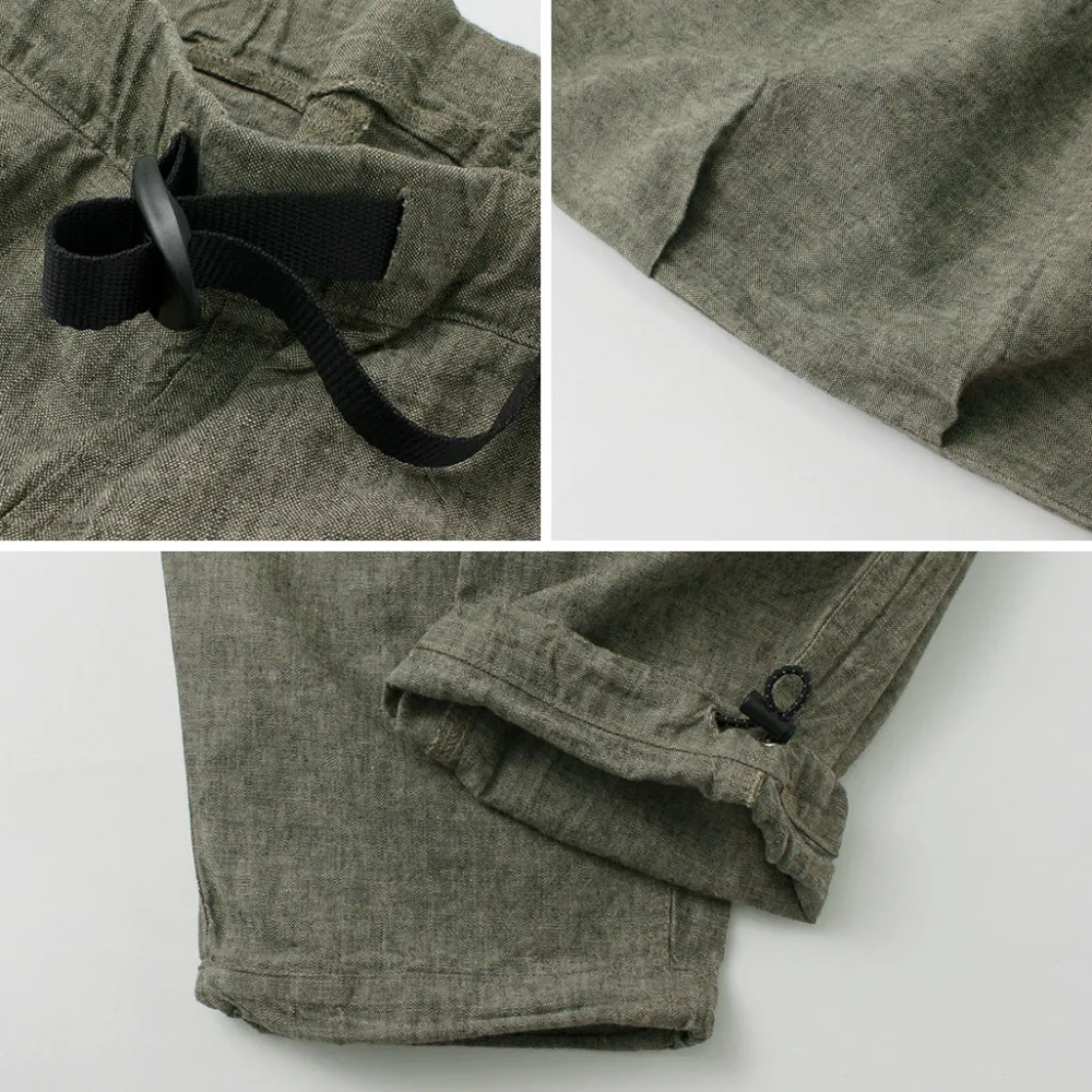 ILL ONE EIGHTY Trousers^/ Heather Linen Pants greige