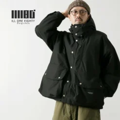 ILL ONE EIGHTY Jackets^/ Manten Hoodie black