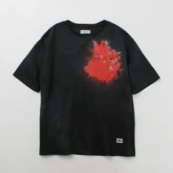 ILL ONE EIGHTY T-Shirts^/ Tie Dye Heart Pocket Short Sleeve T-Shirt black