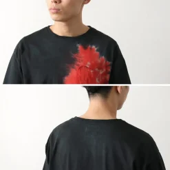 ILL ONE EIGHTY T-Shirts^/ Tie Dye Heart Pocket Short Sleeve T-Shirt black