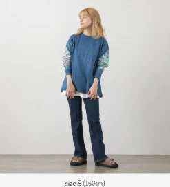 ILL ONE EIGHTY T-Shirts^/ Tie-Dye Long Sleeve T-Shirt navy