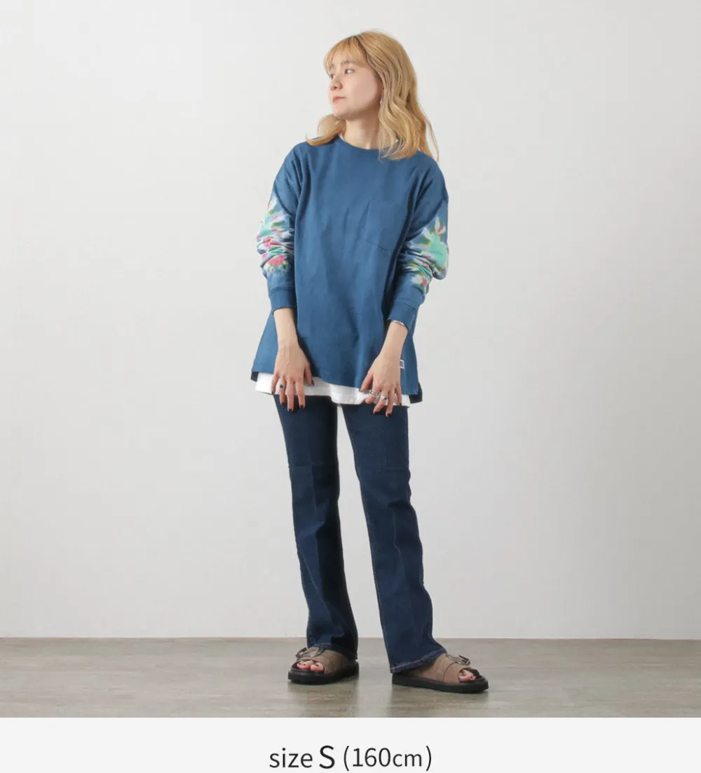 ILL ONE EIGHTY T-Shirts^/ Tie-Dye Long Sleeve T-Shirt navy