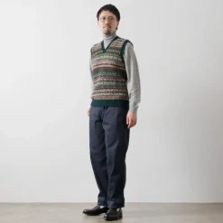 JAMIESONS Knits^/ Fair Isle V-neck Vest