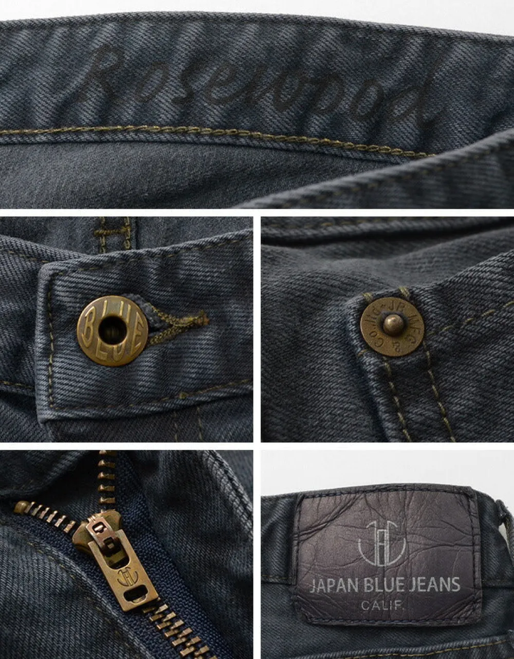 JAPAN BLUE JEANS Jeans^/ Calif Tapered Overdyed Rosewood black