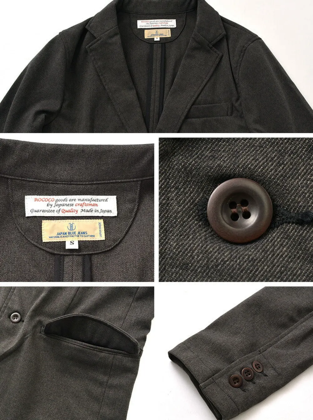 JAPAN BLUE JEANS Jackets^/ Full flannel serge tailored jacket