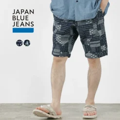 JAPAN BLUE JEANS Shorts^/ Indigo quilted coat Style Sweatshirt Shorts