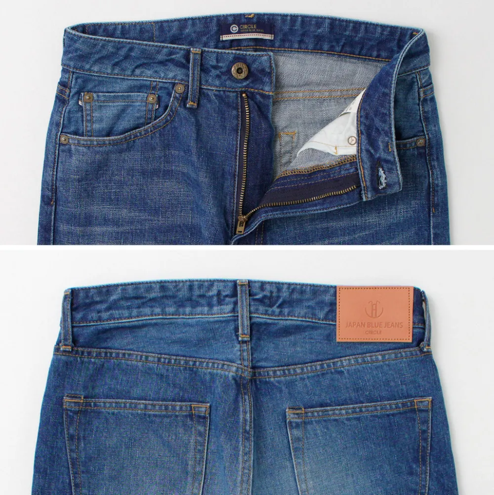 JAPAN BLUE JEANS Jeans^/ J504 Circle Loose 12.5oz African Cotton Selvic Used Wash used-wash