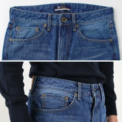 JAPAN BLUE JEANS Jeans^/ J504 Circle Loose 12.5oz African Cotton Selvic Used Wash used-wash