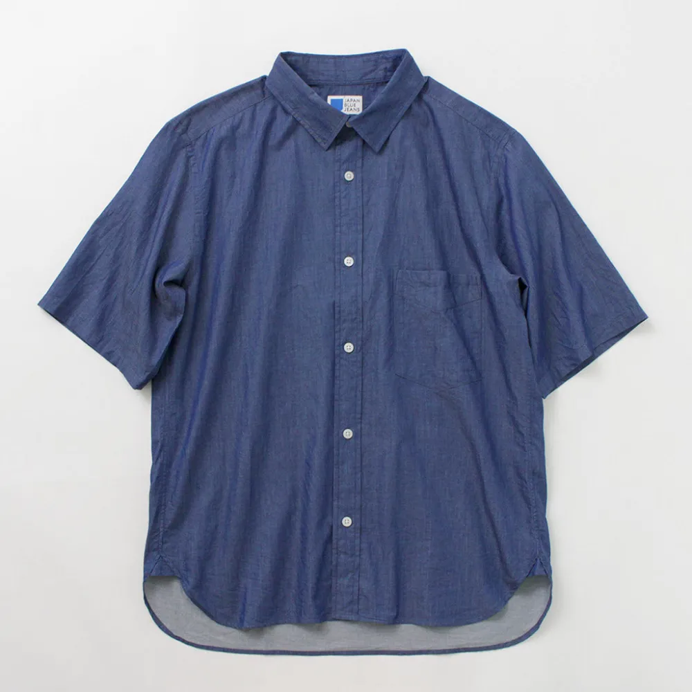 JAPAN BLUE JEANS Shirts^/ 3oz denim short sleeve shirt indigo