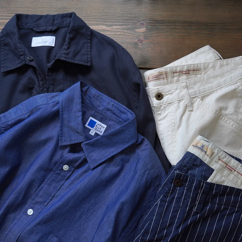 JAPAN BLUE JEANS Shirts^/ 3oz denim short sleeve shirt indigo