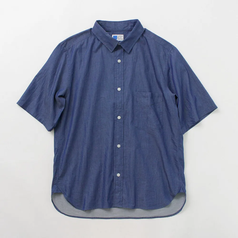 JAPAN BLUE JEANS Shirts^/ 3oz denim short sleeve shirt indigo